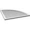 Ekena Millwork Quarter Round Top Right Surface Mount PVC Gable Vent w/ 2"W x 2"P Brickmould Sill Frame, 34"W x 38"H GVPQR34X3803SN - alternate 2